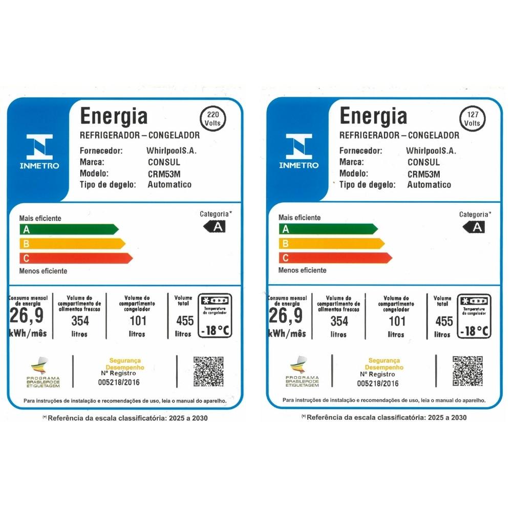 Geladeira Consul  Frost Free Duplex CRM53MK 455L - 4