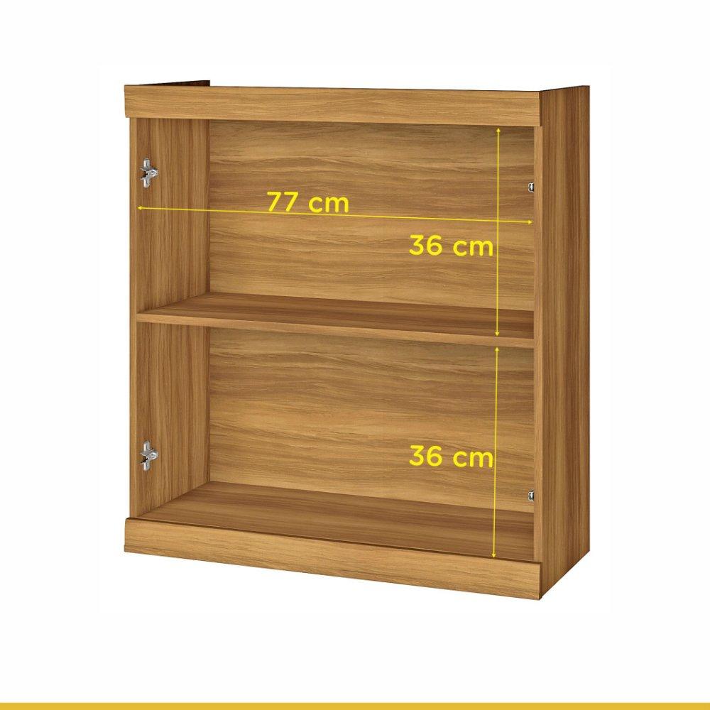 Armário Aéreo 2 Portas 1 Prateleira Burguesa Nesher - 3