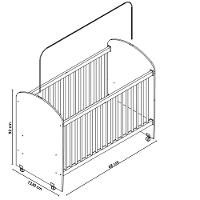 Quarto de Bebê Completo Berço Cômoda e Guarda Roupa Tedy Percasa - 7