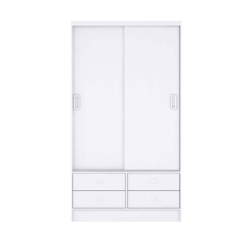 Guarda Roupa Infantil 2 Portas de Correr 4 Gavetas Sofia Percasa - 2