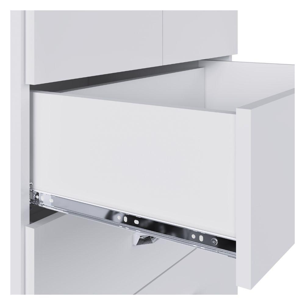 Guarda Roupa Infantil 2 Portas de Correr 4 Gavetas Sofia Percasa - 5