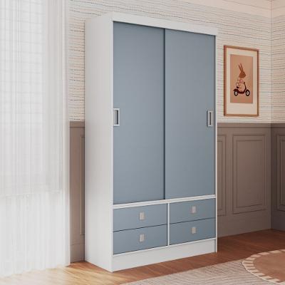 Guarda Roupa Infantil 2 Portas de Correr 4 Gavetas Sofia Percasa