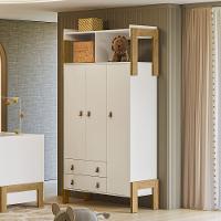 Guarda Roupa Infantil 3 Portas 2 Gavetas Fantasia Qmovi - 1