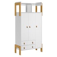 Guarda Roupa Infantil 3 Portas 2 Gavetas Fantasia Qmovi - 2