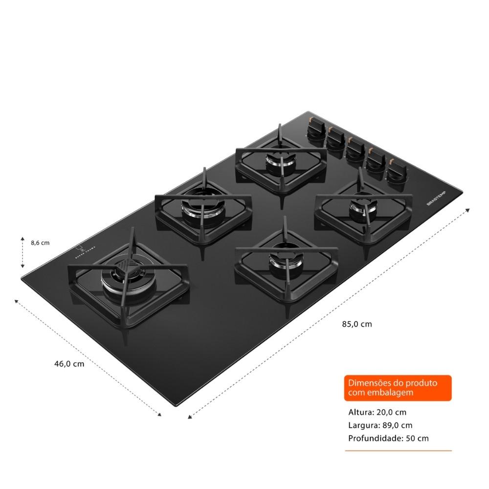 Cooktop Brastemp 5 Bocas BDS85AE - 5