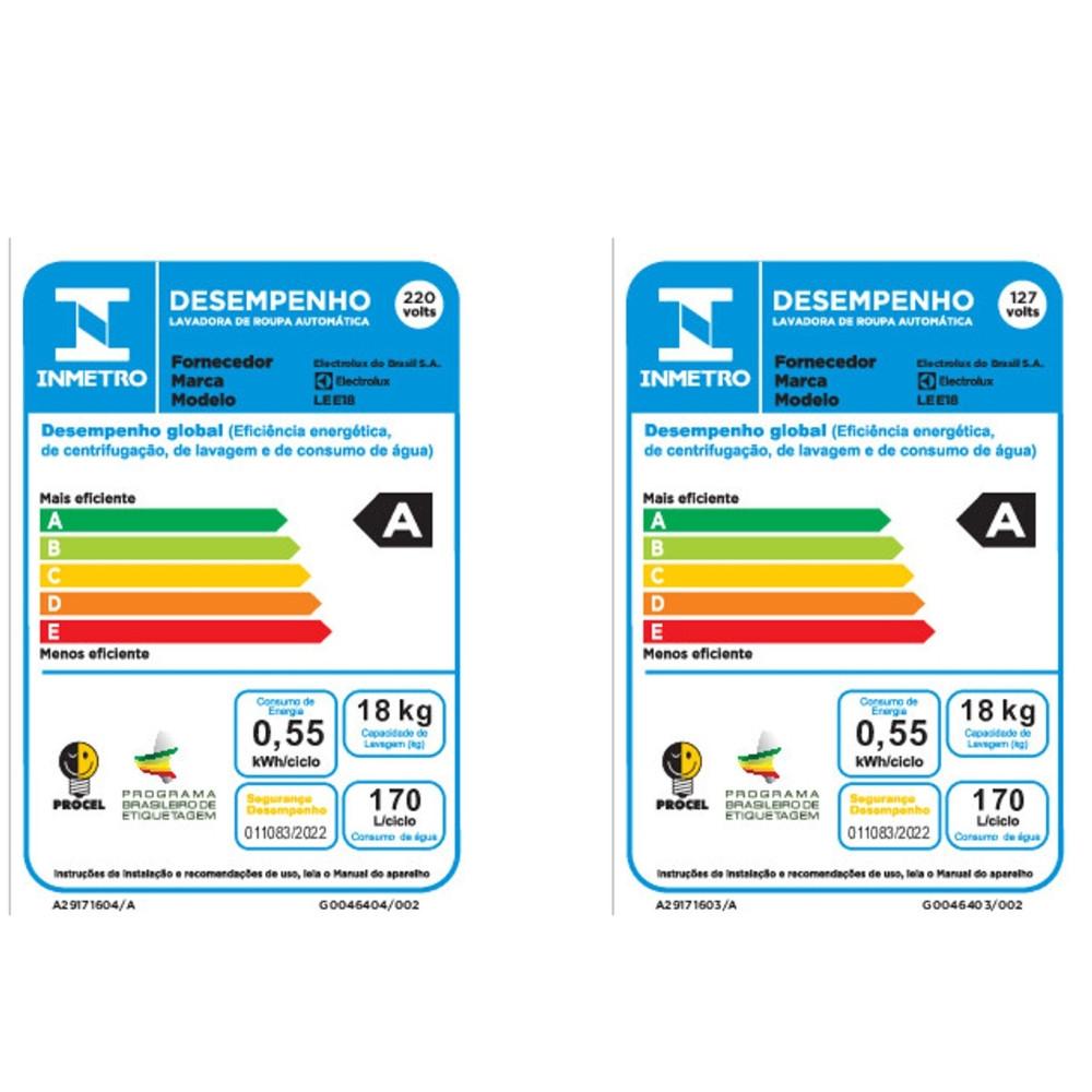 Lavadora de Roupas Electrolux Efficient 18kg - 4