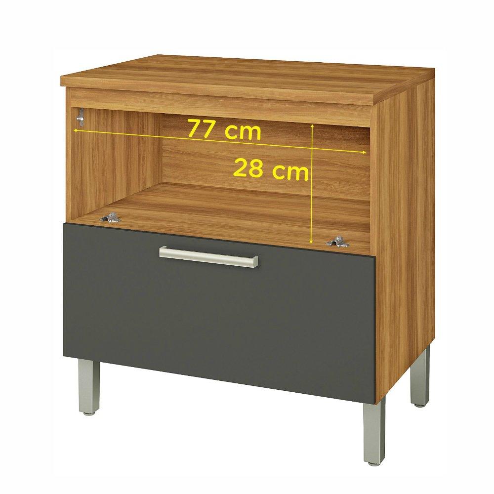 Balcão 1 Porta 1 Gaveta Burguesa Nesher - 2