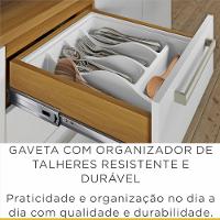 Balcão 2 Portas 3 Gavetas com Tampo Burguesa Nesher