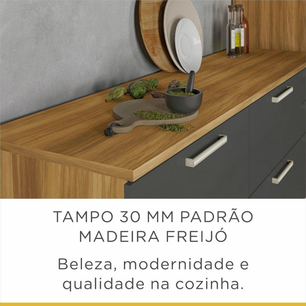 Balcão 2 Portas 3 Gavetas com Tampo Burguesa Nesher - 8