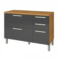 Balcão 2 Portas 3 Gavetas com Tampo Burguesa Nesher - 1