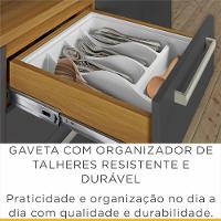 Balcão 2 Portas 3 Gavetas com Tampo Burguesa Nesher