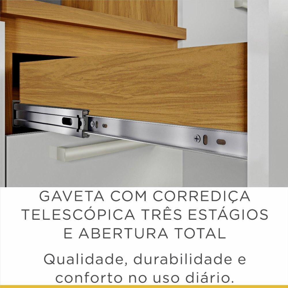 Paneleiro 4 Portas 1 Gaveta Burguesa Nesher - 6