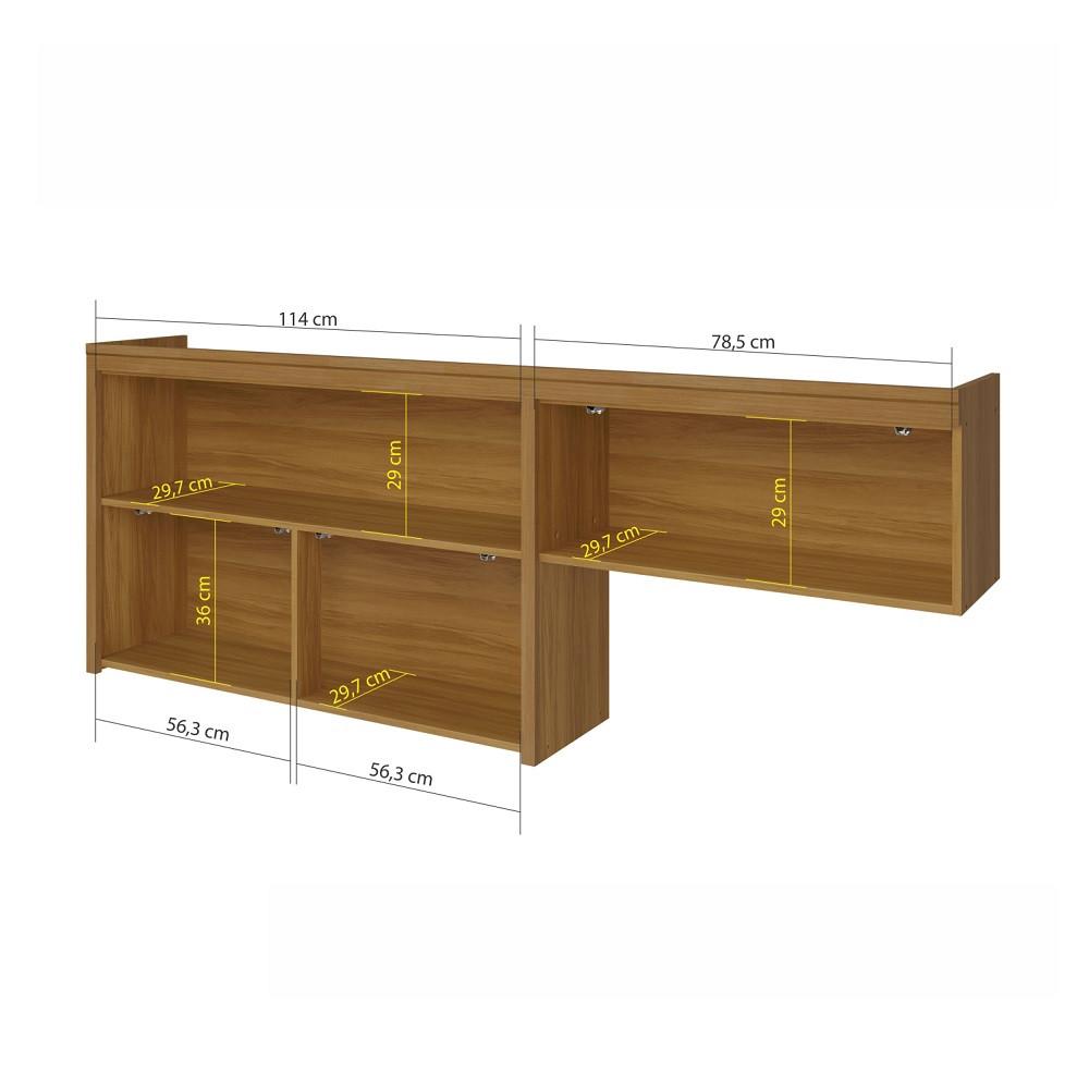 Armário Aéreo 2 Portas 200cm Princesa Nesher - 3