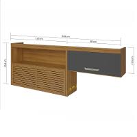 Armário Aéreo 2 Portas 200cm Princesa Nesher - 2