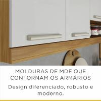 Armário Aéreo 2 Portas com Nichos e Adega Burguesa Nesher - 5