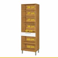 Paneleiro 4 Portas 1 Gaveta Burguesa Nesher - 2