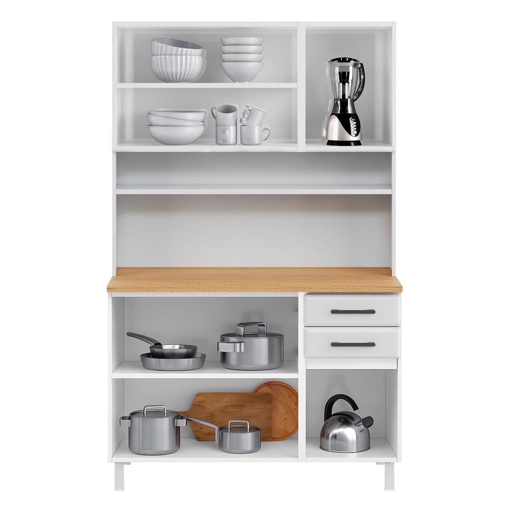 Cozinha Compacta 6 Portas 2 Gavetas com Tampo Liz Telasul - 3