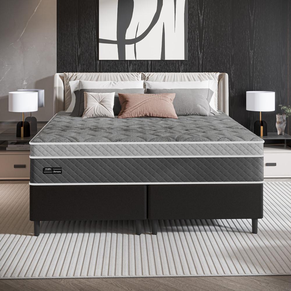 Cama Box Queen 158cm Molas Ensacadas Ferrara Umaflex Base 2CEN - 5