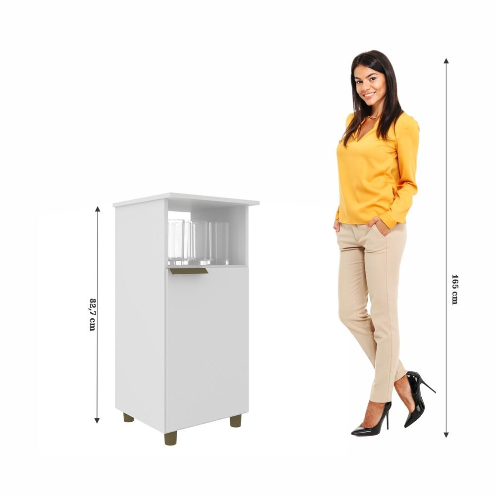 Balcão Multiuso 1 Porta com Pés 531 J Carvalho - 5