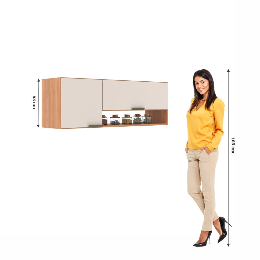 Armário Aéreo 2 Portas 691 J Carvalho - 5