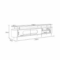 Rack para TV até 85 Polegadas com LED 2 Portas Ária HB Móveis - 4