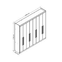 Guarda Roupa Casal 8 Portas Master New 8.4 Santos Andirá