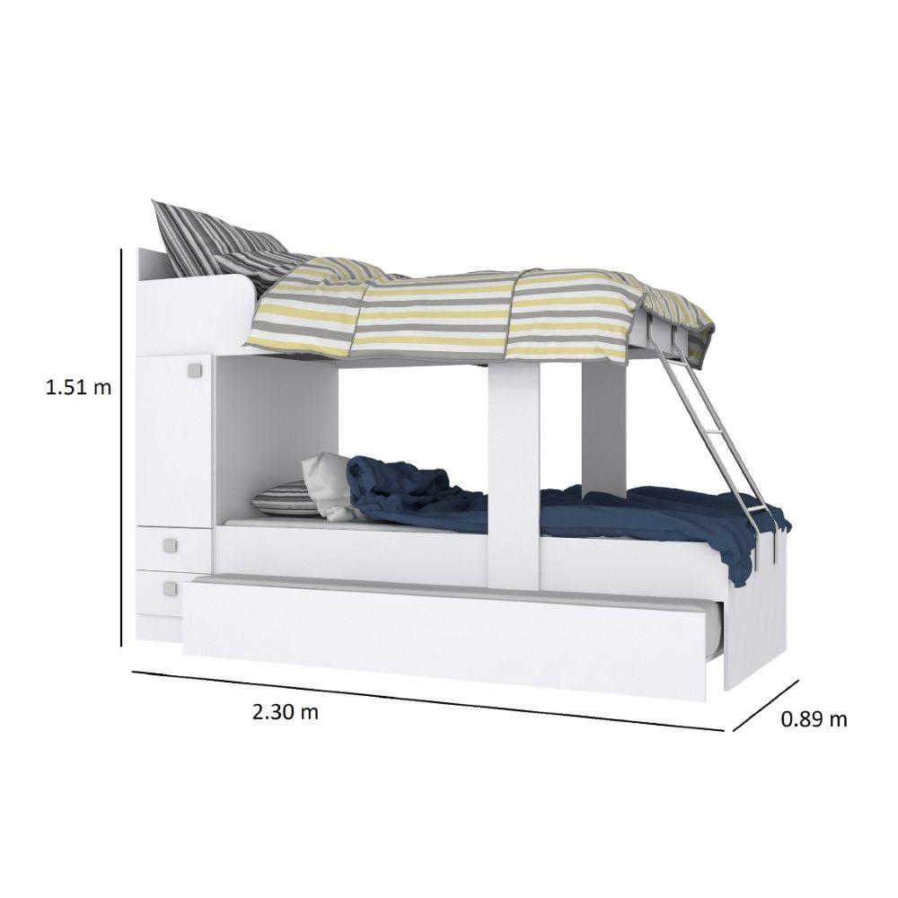 Treliche Infantil 1 Porta 2 Gavetas Theo Percasa - 2