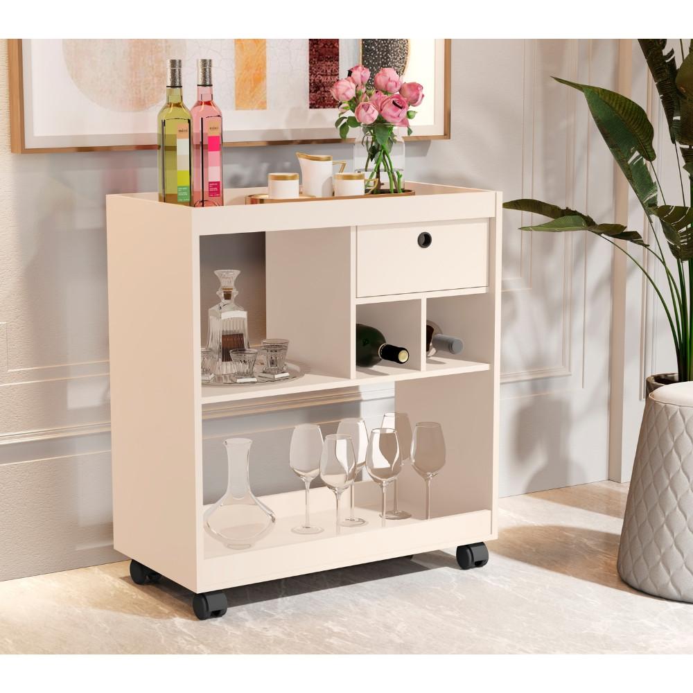 Aparador 1 Gaveta com Rodízios 4000 JB Móveis - 1