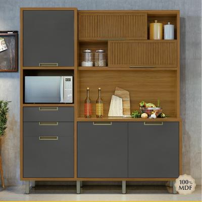 Cozinha Compacta 6 Portas 2 Gavetas MDF Loft Imperatriz Nesher