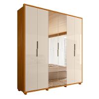 Guarda Roupa Casal com Espelho 6 Portas e Pés Em MDF Matisse Madetec - 2