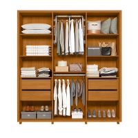 Guarda Roupa Casal com Espelho 6 Portas e Pés Em MDF Matisse Madetec - 3