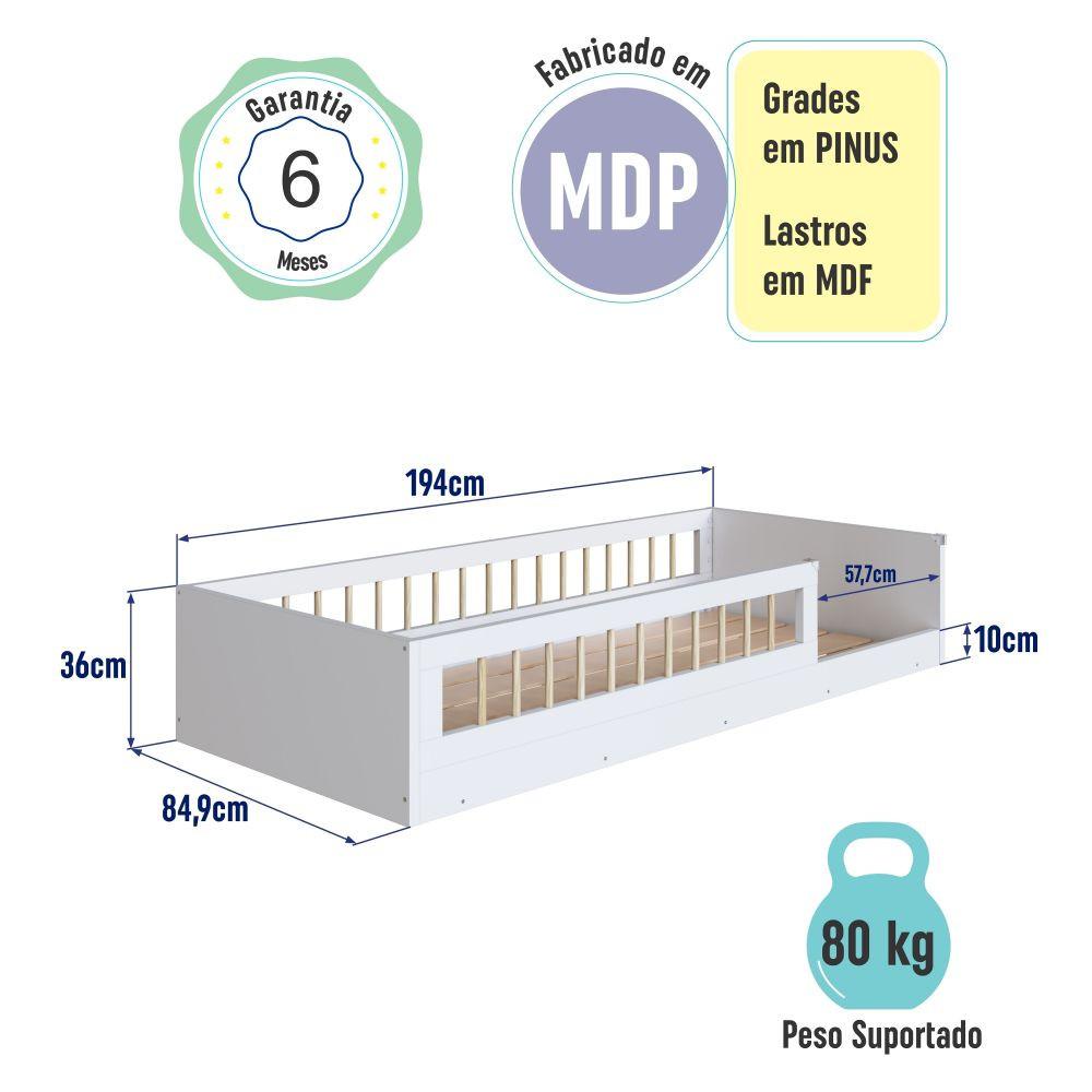 Cama Infantil Montessoriana Affeto Completa Móveis - 4