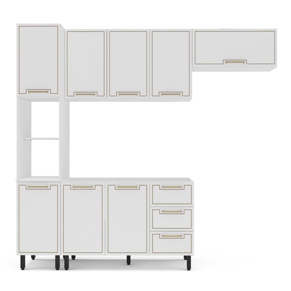 Cozinha Modulada 4 Peças sem Pia Amara Politorno Móveis - 2