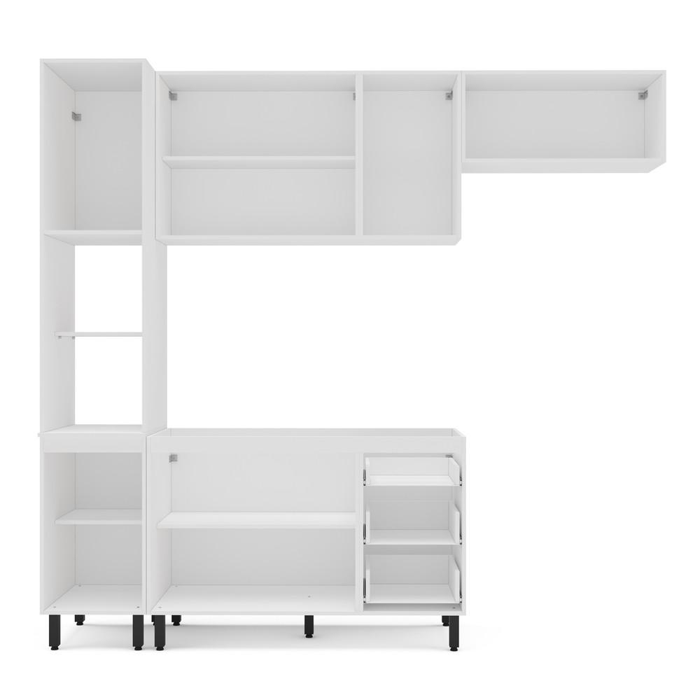 Cozinha Modulada 4 Peças sem Pia Amara Politorno Móveis - 3