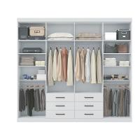 Guarda Roupa Casal com Espelho 8 Portas 6 Gavetas Master Santos Andirá - 3