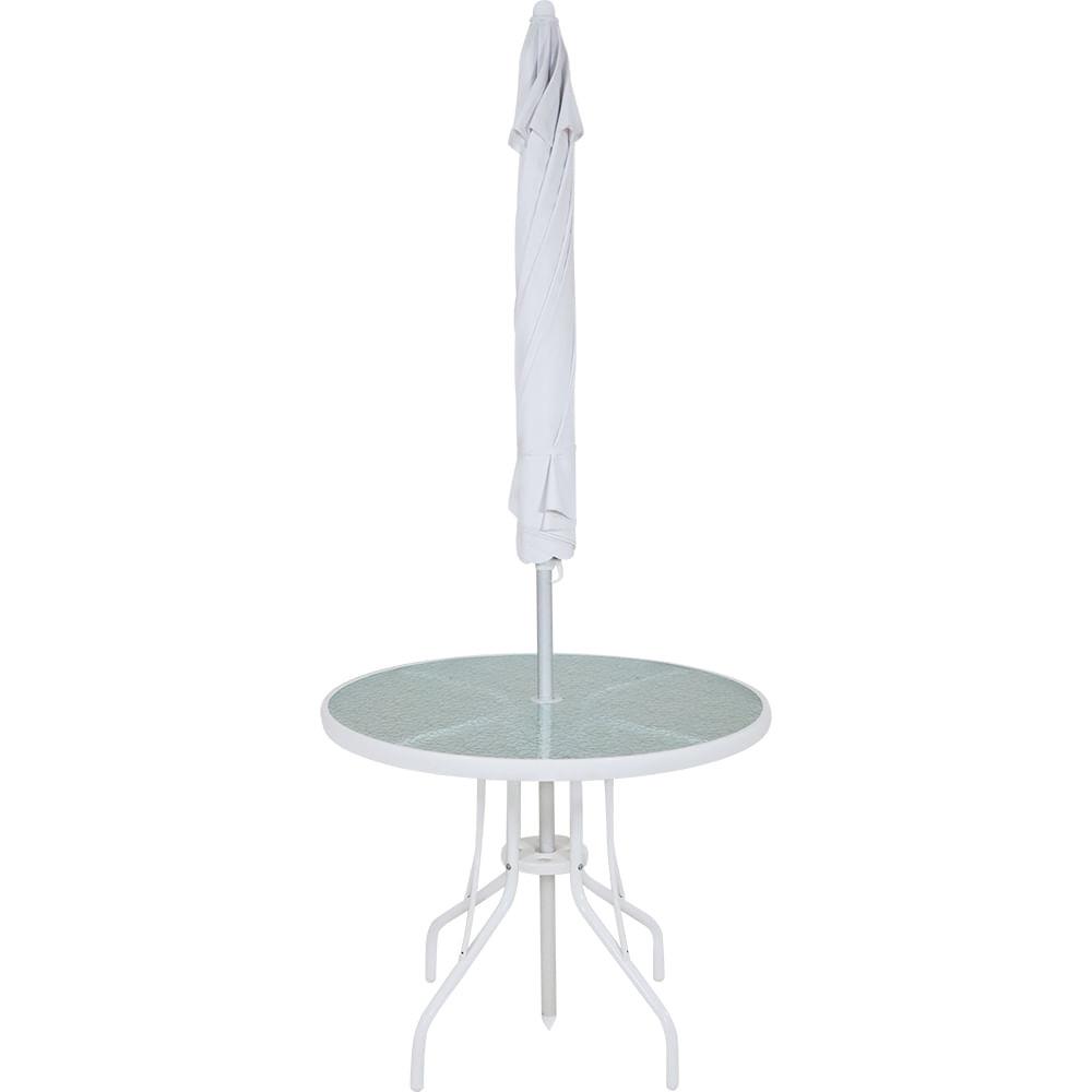 Conjunto para Jardim Mesa com Tampo de Vidro e 4 Cadeiras e Ombrellone Noronha Bel - 5