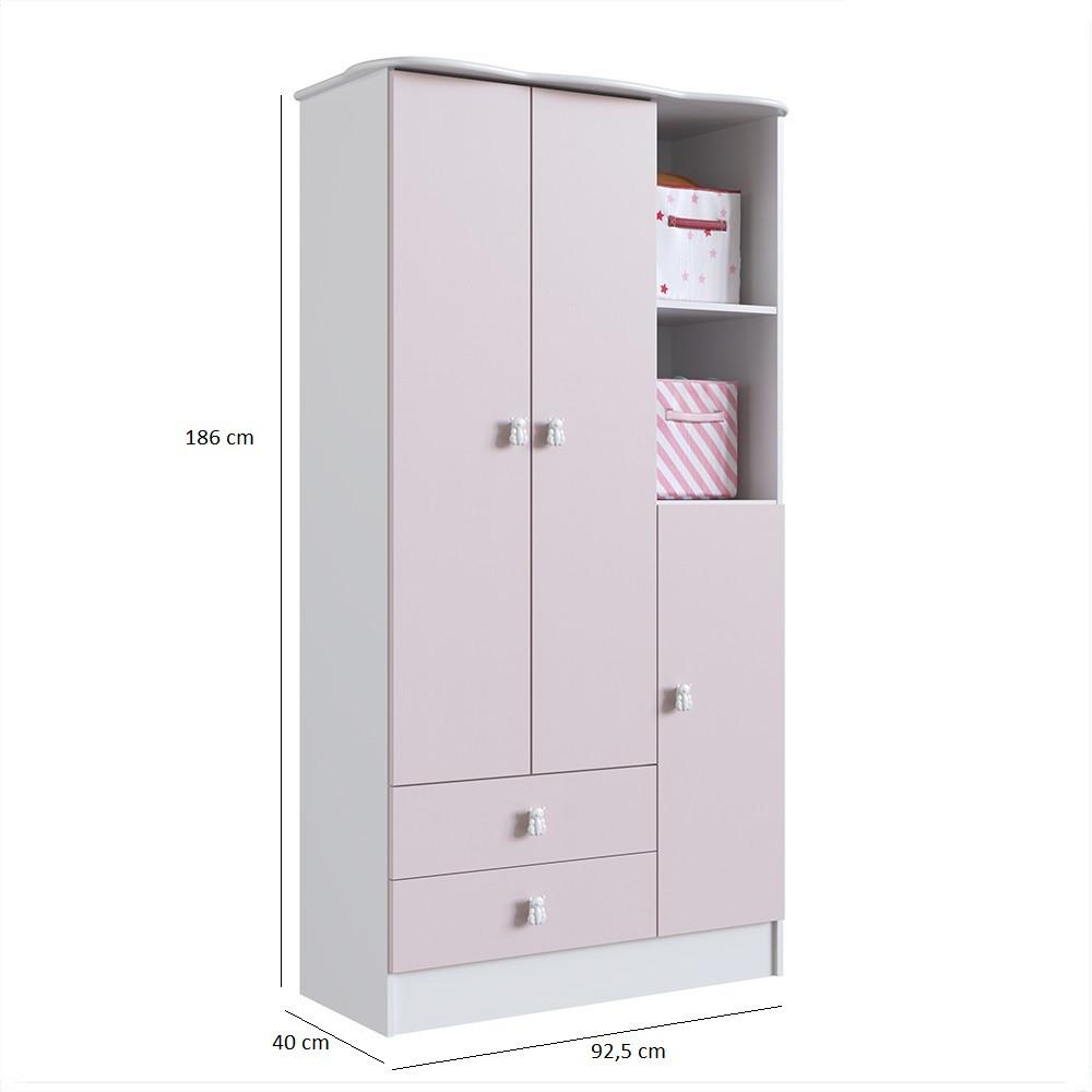 Quarto de Bebê Berço e Guarda Roupa 3 Portas Tedy Percasa - 5