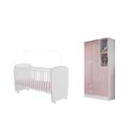 Quarto de Bebê Berço e Guarda Roupa 3 Portas Tedy Percasa - 2