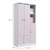 Quarto de Bebê Berço e Guarda Roupa 3 Portas Tedy Percasa - 5