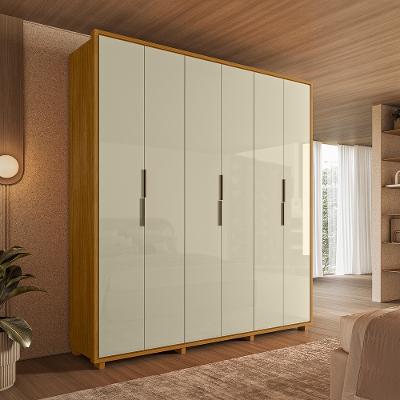 Guarda Roupa Casal 6 Portas com Pés Em MDF Matisse Madetec