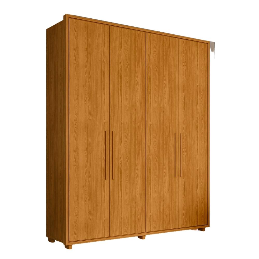 Guarda Roupa Casal 4 Portas com Pés Em MDF Greco Madetec - 2