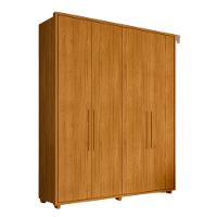 Guarda Roupa Casal 4 Portas com Pés Em MDF Greco Madetec - 2
