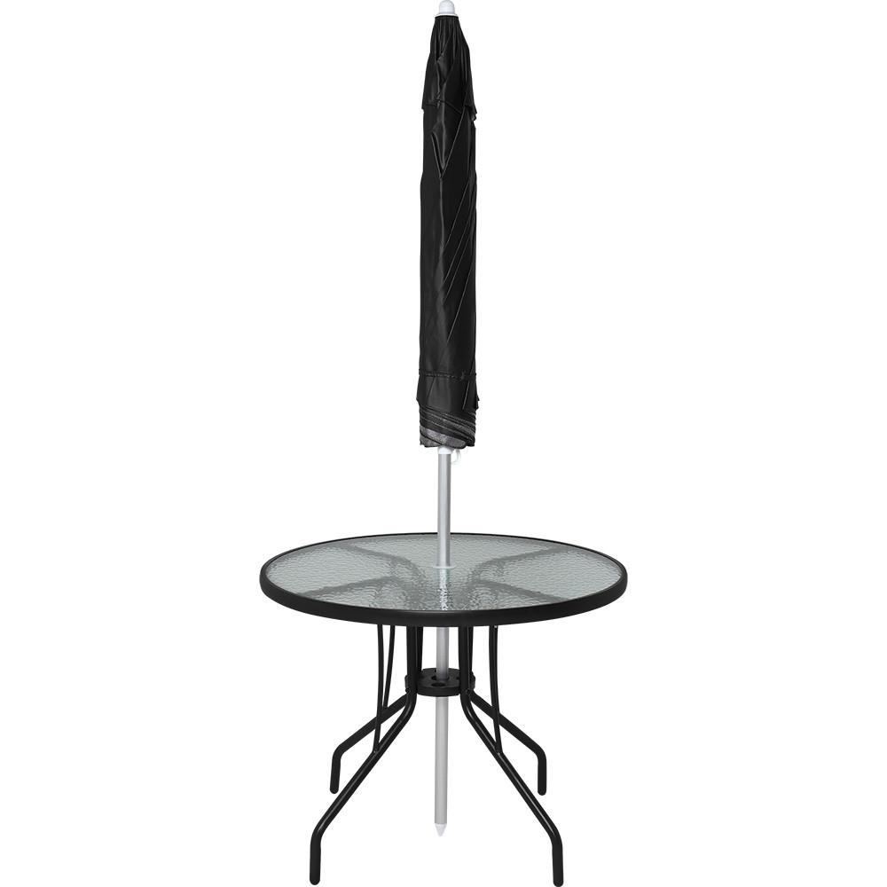 Conjunto para Jardim Mesa com Tampo de Vidro e 4 Cadeiras e Ombrellone Trancoso Bel - 5