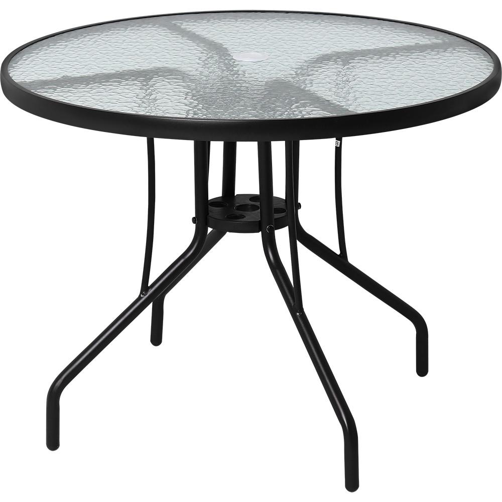 Conjunto para Jardim Mesa com Tampo de Vidro e 4 Cadeiras e Ombrellone Trancoso Bel - 8