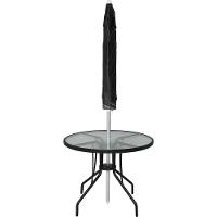 Conjunto para Jardim Mesa com Tampo de Vidro e 4 Cadeiras e Ombrellone Trancoso Bel - 5