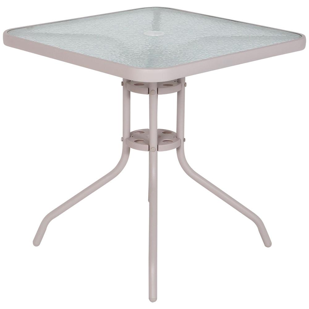 Mesa para Jardim com Tampo de Vidro Quadrada Petrópolis Bel - 2