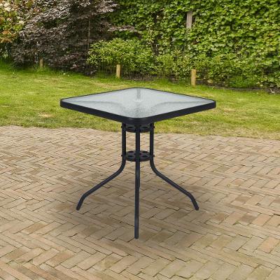 Mesa para Jardim com Tampo de Vidro Quadrada Petrópolis Bel