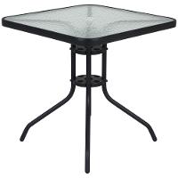 Conjunto para Jardim Mesa com Tampo de Vidro e 4 Cadeiras e Ombrellone Petrópolis Bel - 9