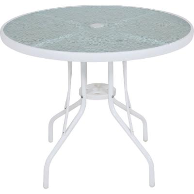 Mesa para Jardim com Tampo de Vidro Redonda Noronha Bel