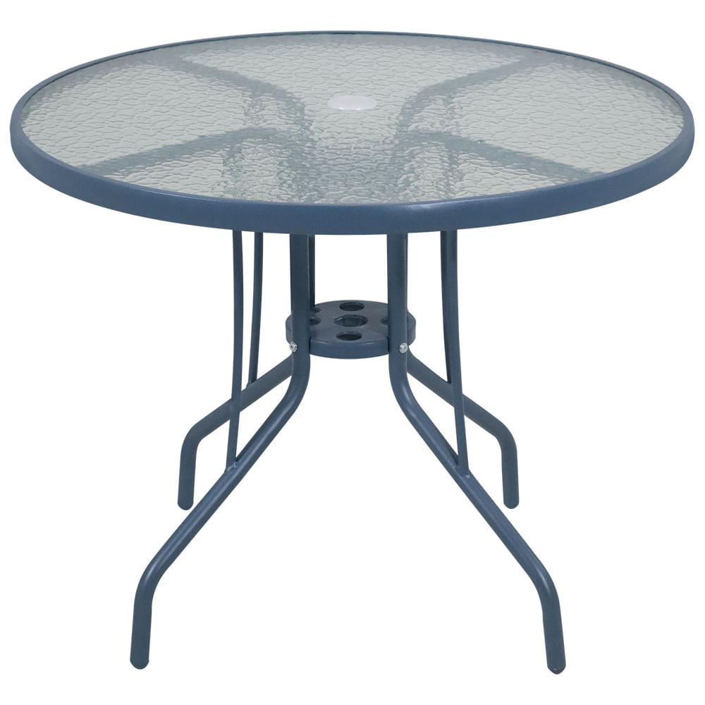 Mesa para Jardim com Tampo de Vidro Redonda Noronha Bel - 1